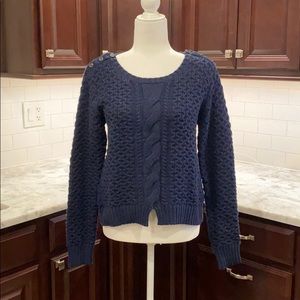 AMERICAN EAGLE navy blue chunky sweater